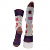 Chaussettes Grises motif ronds - Berthe Aux Grand Pieds-BAG8F.6