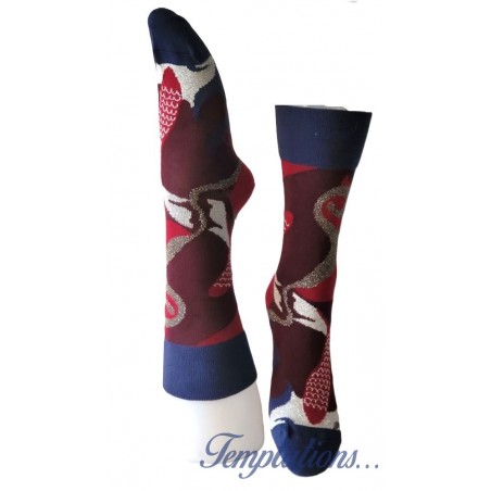 Chaussettes Poissons rouges- Berthe Aux Grand Pieds-BAGFAR.11