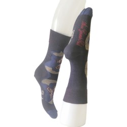 Chaussettes grises papillons berthe aux grand pieds-BAGP12.1