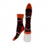 Chaussettes raisins et oranges fantaisies rouges et blanches– Berthe Aux Grands Pieds BAG6F.3