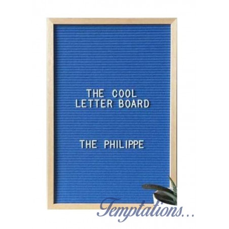 Tableau à lettres Philippe Bleu-The Cool Company