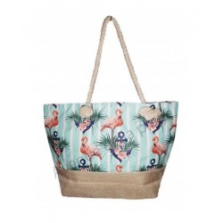 Sac de plage flamants roses...