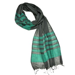 Foulard Fanos gris/vert -...