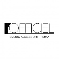 Foulard marron en soie -L’ Officiel Roma