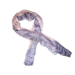 Foulard gris liberty bleu