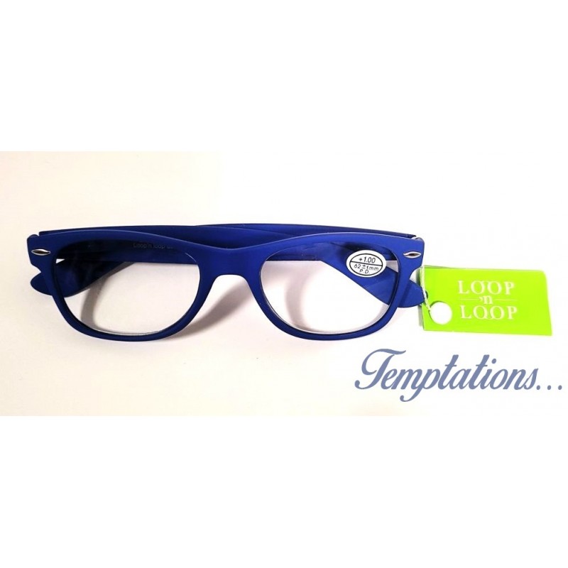 Lunettes de lecture Bleues Loop’n Loop Flavio– M1412