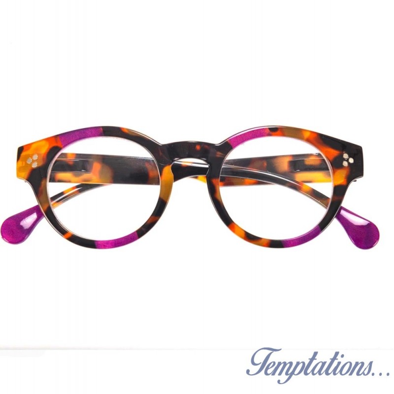 Lunettes de lecture Ecaille et violet Loop’n Loop Audacieuse – M1822