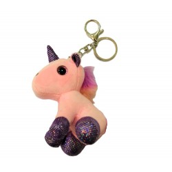 Porte-clés Licorne en peluche