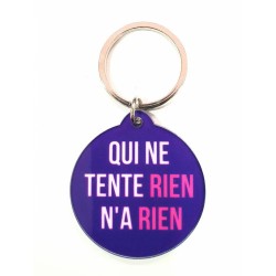 Porte-clés "qui ne tente...