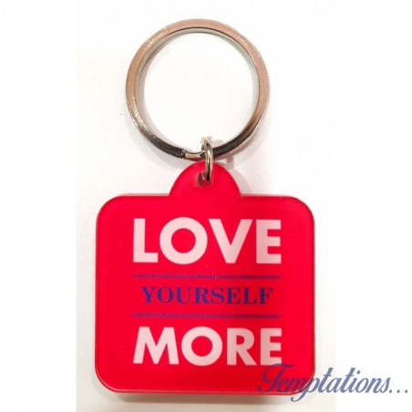 Porte-clés "Love yourself more" - Lucky team