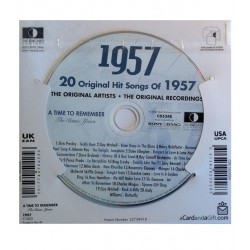 Carte CD Anniversaire année 1957