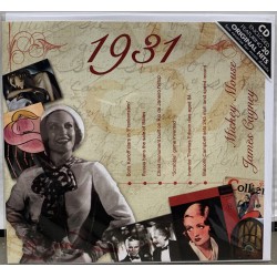 Carte CD Anniversaire année 1931