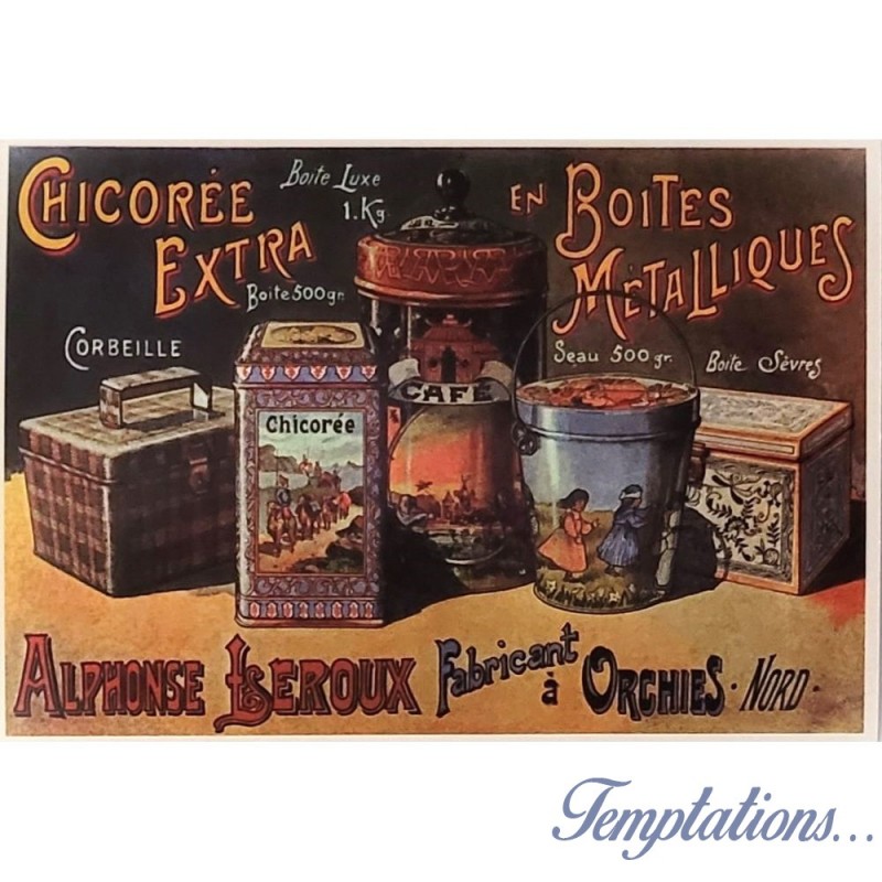 Carte Postale "Chicorée Extra Leroux "