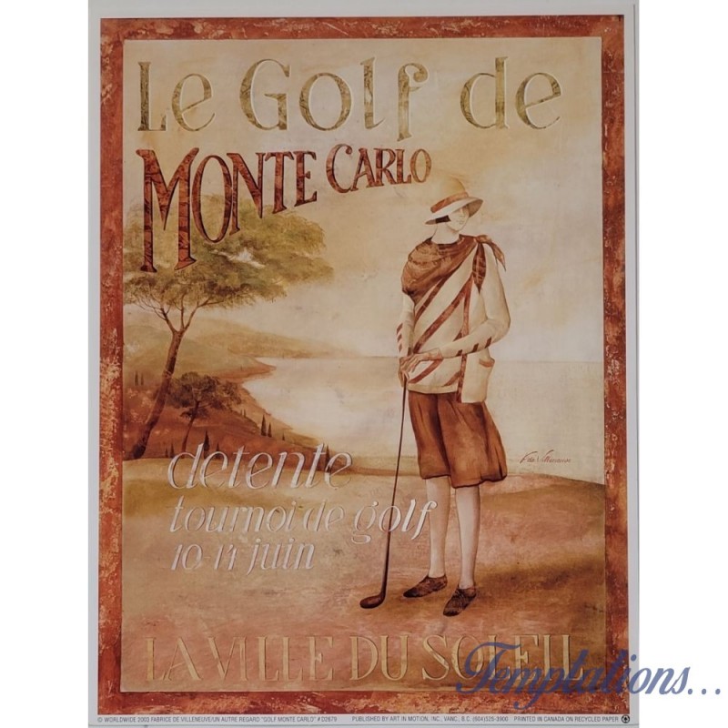 Image "Le golf de Monte Carlo" Fabrice De Villeneuve