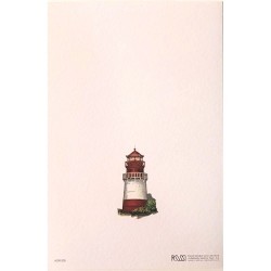 Carte Rossi "Phare rouge vue de dos"