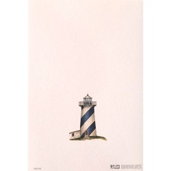 Carte Rossi "Phare bleu vue de face"