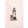 Carte Rossi "Phare bleu vue de dos"