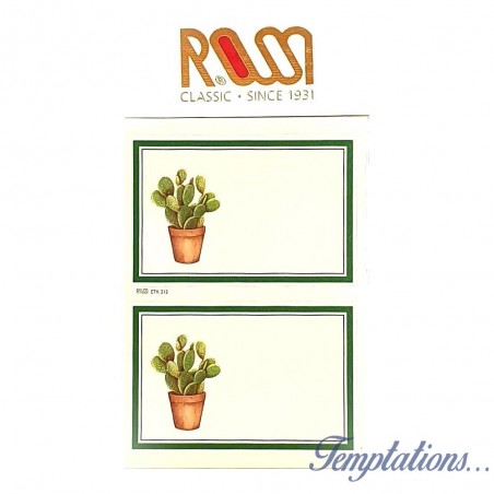 Étiquettes autoadhésives ROSSI "Cactus raquette"