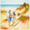 Carte simple "Ensemble sur la plage" Nicia Badori