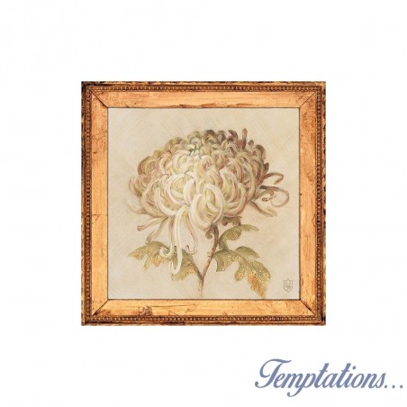 Carte simple "Chrysanthemum floret détail" Lauren Hamilton