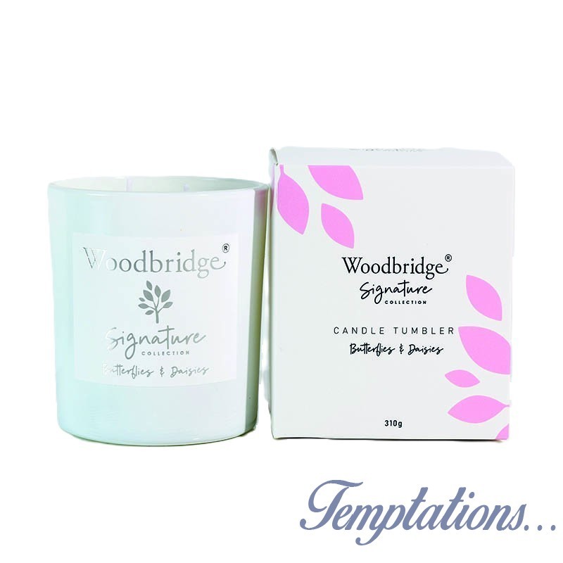 Bougie parfumée Marguerites & Papillons/Butterflies on Daisies 310g- Woodbridge Collection Signature