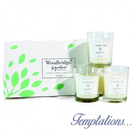 Coffret 3 bougies bouquet de Printemps - Woodbridge Collection Signature