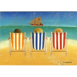 Carte postale "Deckchairs"...