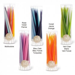 Assortiment de 20 Bougies Anniversaire Multicolores -Bougie la Française