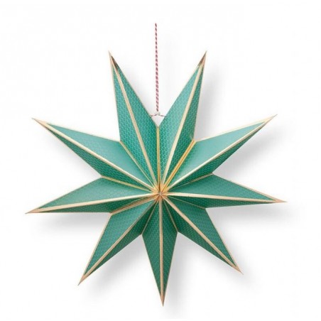 Suspension Étoile de Noël en Papier - Vert - Pip Studio