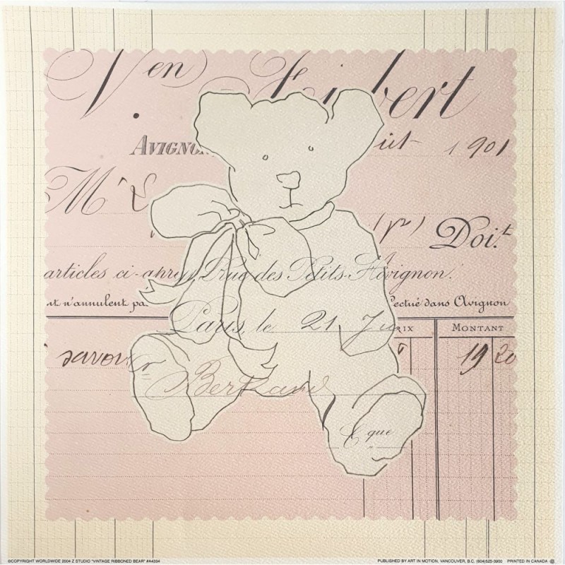 Image "Vintage Ribboned bear"