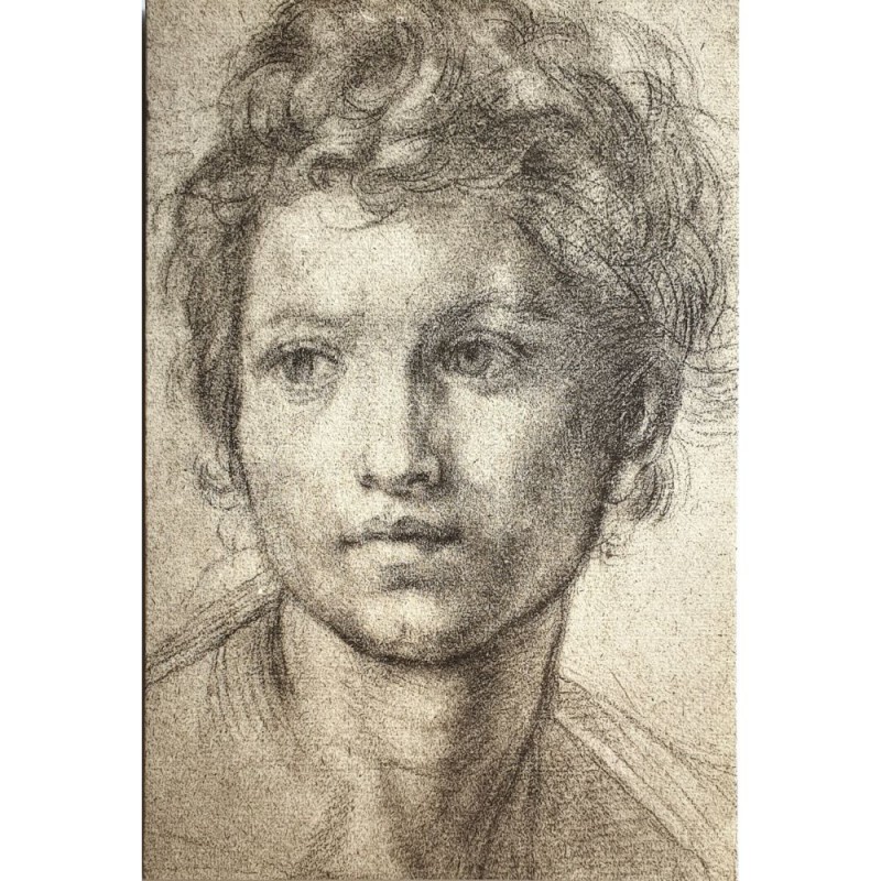 Carte double Rossi " Etude pour un St. Jean " Andrea Del Sarto