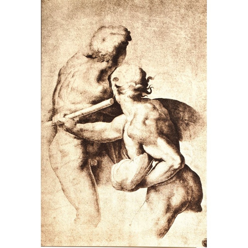 Carte double Rossi " Etude pour la bataille de Cascina" Michelangelo Buonarroti