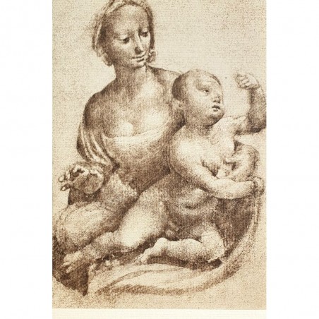 Carte double Rossi " Madone avec l'enfant "Léonardo Da Vinci