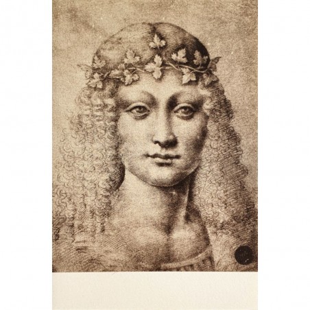 Carte double Rossi " Tête de jeune fille " Léonardo Da Vinci