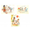 Lot de 3 images vintages Germaine Bouret