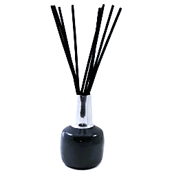 Vase diffuseur argent et noir - AUTOUR DU PARFUM