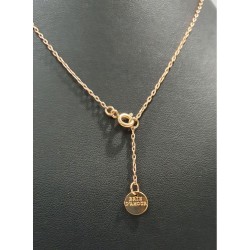 Collier doré pendentif carré ajouré - Brin d'Amour