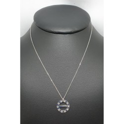 Collier AG925 avec pendentif anneau à vis