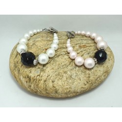 Bracelet de perles rose GM - Timonina