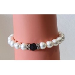 Bracelet de perles Blanches PM - Timonina