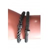 set 2 Bracelets M. Silis Snake en métal argent