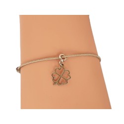 Bracelet cordon avec charm trèfle – Lucky Team