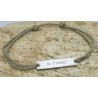 Bracelet cordon "Je t'aime" - Lucky Team