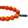 Bracelet orange en perles Millénium avec charm Love – Lucky Team