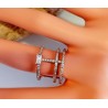 Bague trois anneaux en argent 925 rose- Orus Bijoux