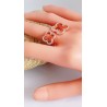 Bague deux trèfles Argent 925 rose