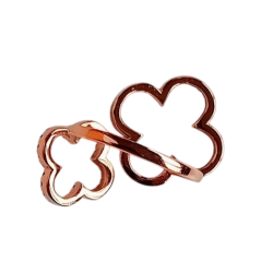 Bague deux trèfles Argent 925 rose
