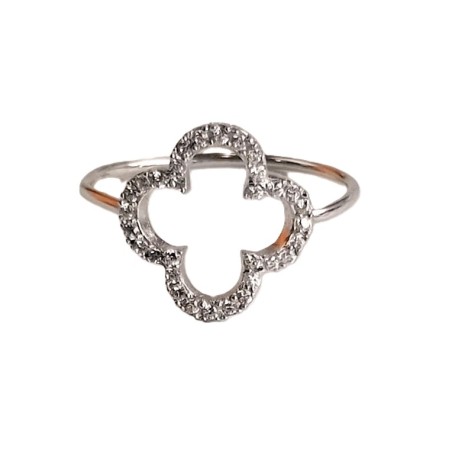 Bague trèfle argent 925