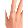 Bague rectangle serti argent 925