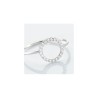 Bague en argent 925 cercle serti de zirconium